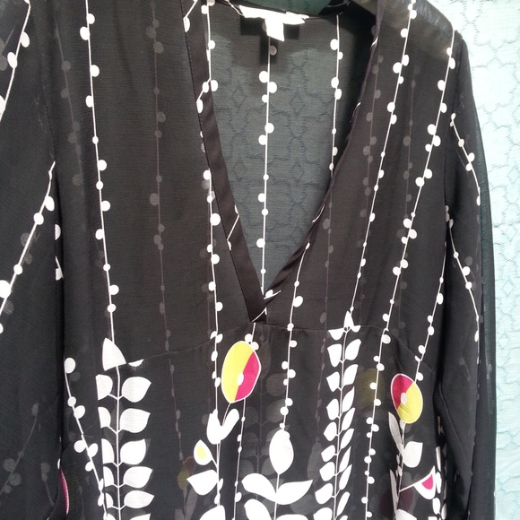 Coldwater Creek surplice top LG (T-320) - Picture 3 of 5